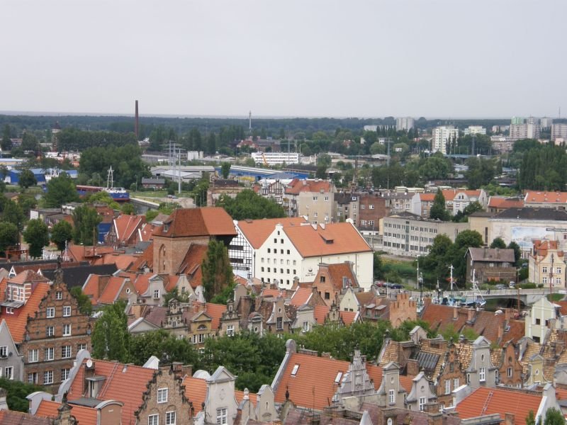 Widok na kamieniczki